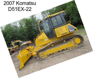 2007 Komatsu D51EX-22