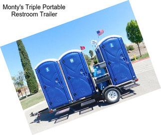 Monty\'s Triple Portable Restroom Trailer