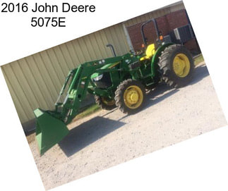 2016 John Deere 5075E