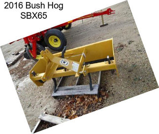 2016 Bush Hog SBX65