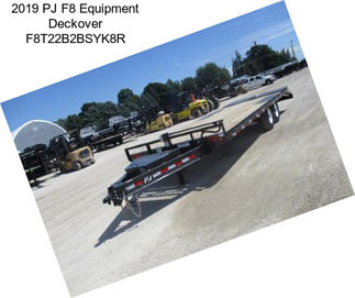 2019 PJ F8 Equipment Deckover F8T22B2BSYK8R