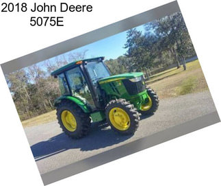 2018 John Deere 5075E