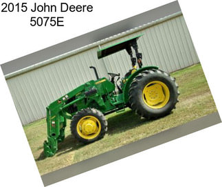 2015 John Deere 5075E