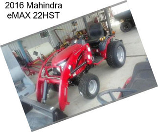 2016 Mahindra eMAX 22HST