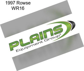 1997 Rowse WR16