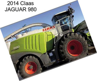 2014 Claas JAGUAR 980