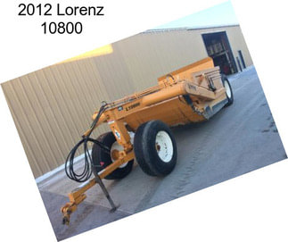 2012 Lorenz 10800