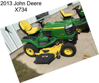 2013 John Deere X734