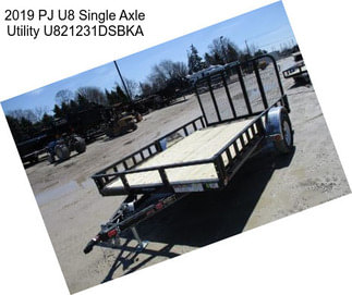 2019 PJ U8 Single Axle Utility U821231DSBKA