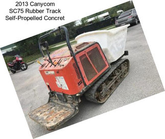 2013 Canycom SC75 Rubber Track Self-Propelled Concret