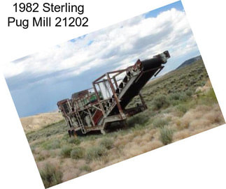 1982 Sterling Pug Mill 21202