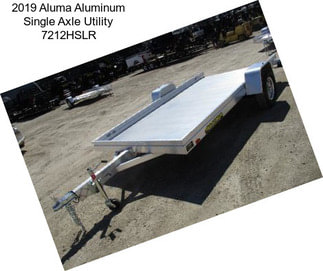 2019 Aluma Aluminum Single Axle Utility 7212HSLR