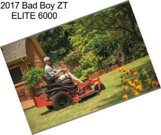 2017 Bad Boy ZT ELITE 6000