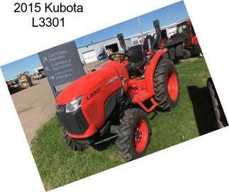 2015 Kubota L3301