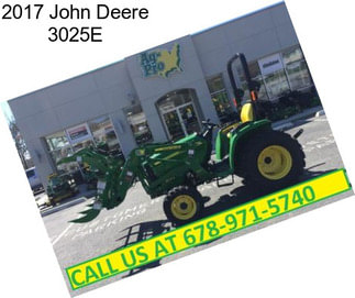 2017 John Deere 3025E