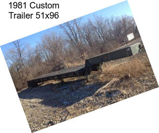 1981 Custom Trailer 51x96