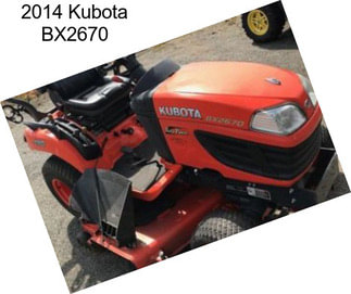 2014 Kubota BX2670