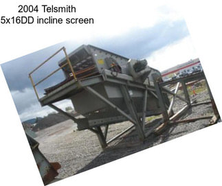 2004 Telsmith 5x16DD incline screen