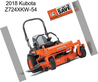 2018 Kubota Z724XKW-54