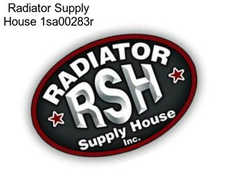 Radiator Supply House 1sa00283r