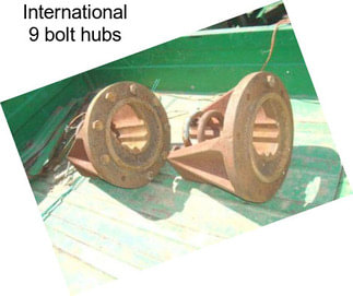 International 9 bolt hubs