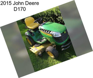 2015 John Deere D170