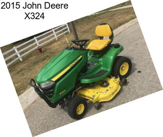 2015 John Deere X324