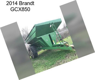 2014 Brandt GCX850