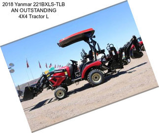 2018 Yanmar 221BXLS-TLB AN OUTSTANDING 4X4 Tractor L