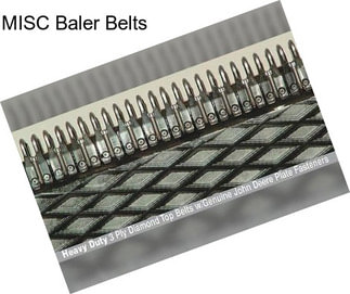 MISC Baler Belts