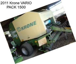 2011 Krone VARIO PACK 1500