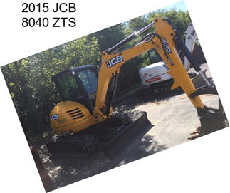 2015 JCB 8040 ZTS