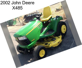 2002 John Deere X485