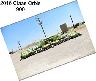 2016 Claas Orbis 900