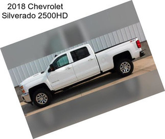 2018 Chevrolet Silverado 2500HD