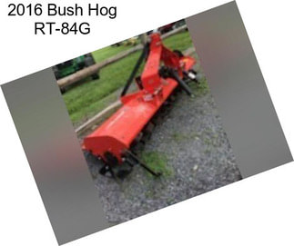 2016 Bush Hog RT-84G