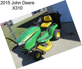 2015 John Deere X310