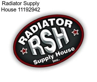 Radiator Supply House 11192942