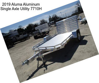 2019 Aluma Aluminum Single Axle Utility 7710H