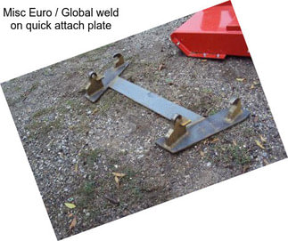 Misc Euro / Global weld on quick attach plate