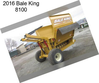 2016 Bale King 8100