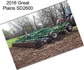 2016 Great Plains SD2600