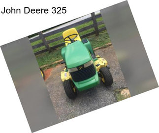 John Deere 325