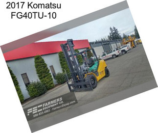 2017 Komatsu FG40TU-10