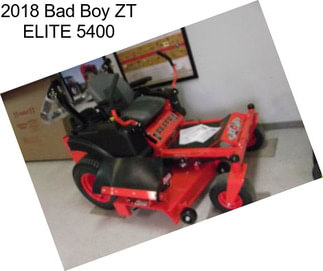 2018 Bad Boy ZT ELITE 5400