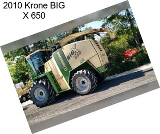 2010 Krone BIG X 650