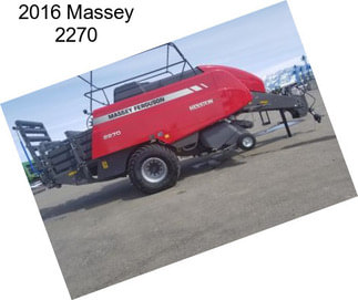 2016 Massey 2270