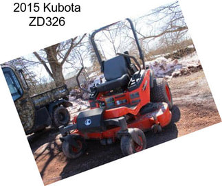 2015 Kubota ZD326