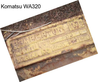 Komatsu WA320