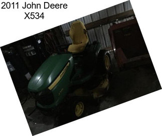 2011 John Deere X534